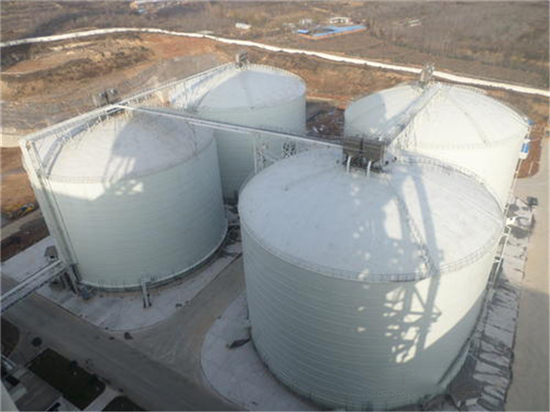九江5000吨立式粉煤灰储存罐